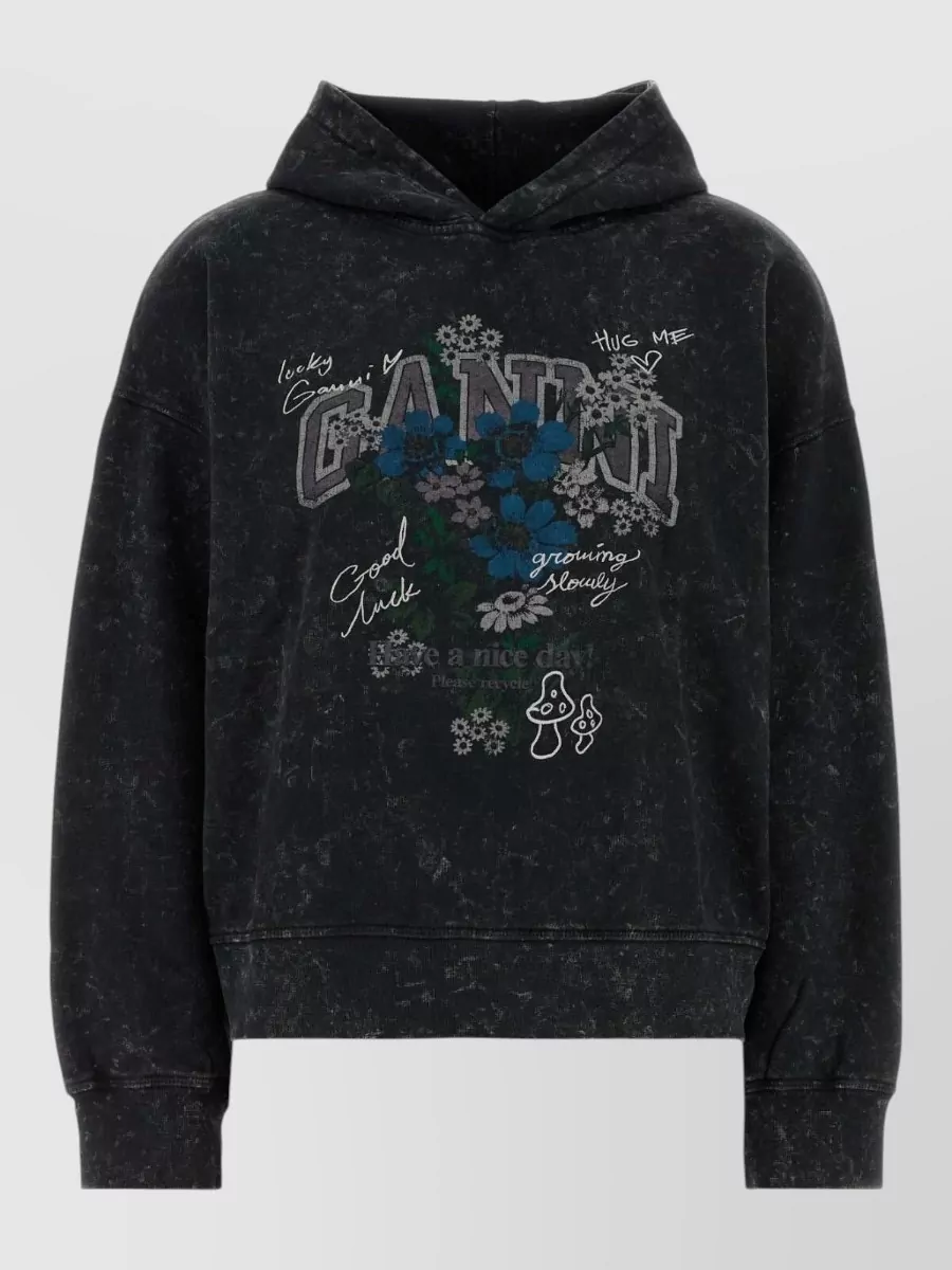 Ganni cotton sweatshirt