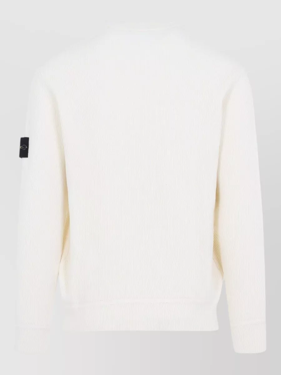 Stone Island Crew Neck Knitwear Long Sleeve Ribbed