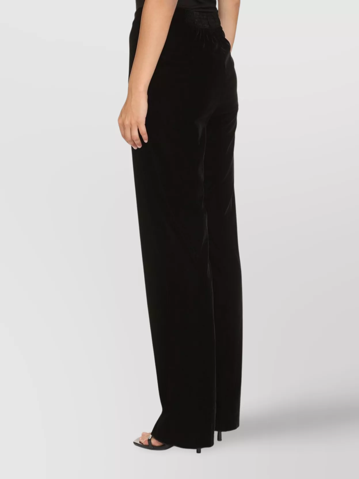 Etro Velvet Trousers Elastic Waistband