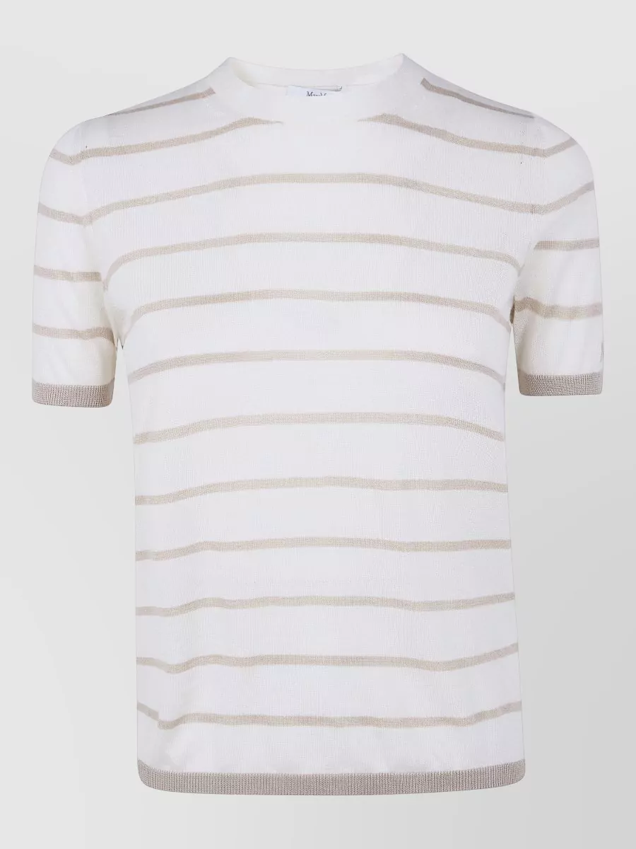 Max Mara Striped cashmere silk sweater