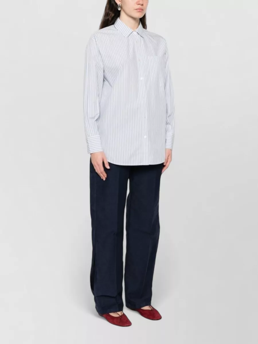 Woolrich Cotton Shirt Long Sleeves Collar Chest Pocket