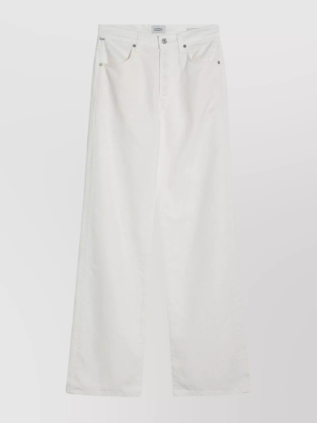 Citizen Of Humanity Belt Loops Five-pocket Design Trouser Skirt In White