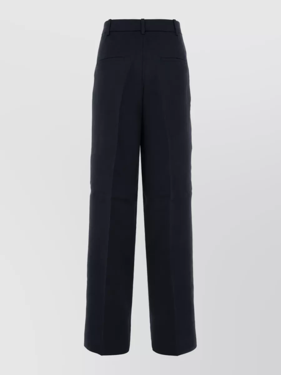 Anine Bing Satin Wide-Leg Tailored Trousers