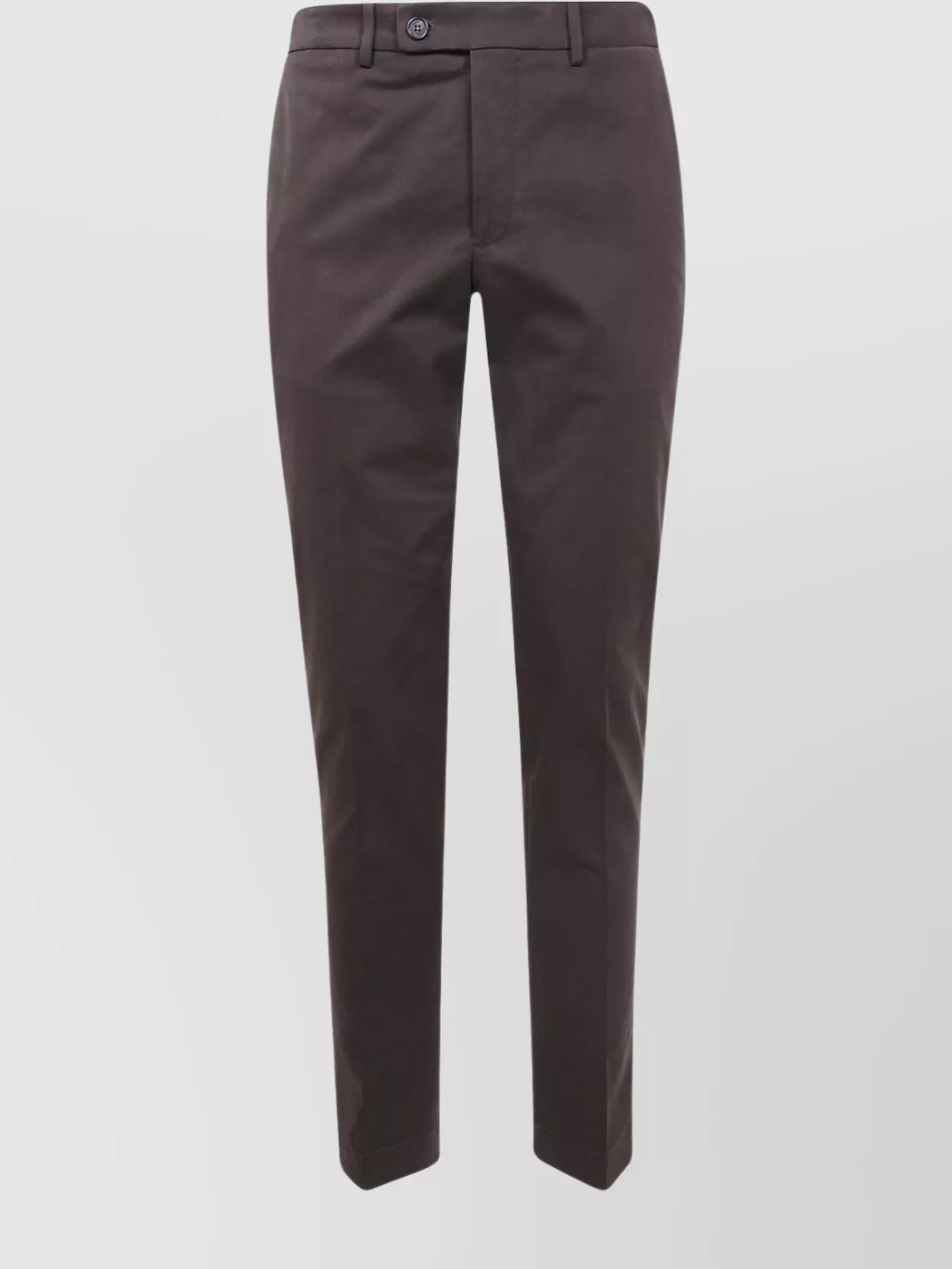 Incotex Slim Fit Chino Trousers Side Pockets In Brown