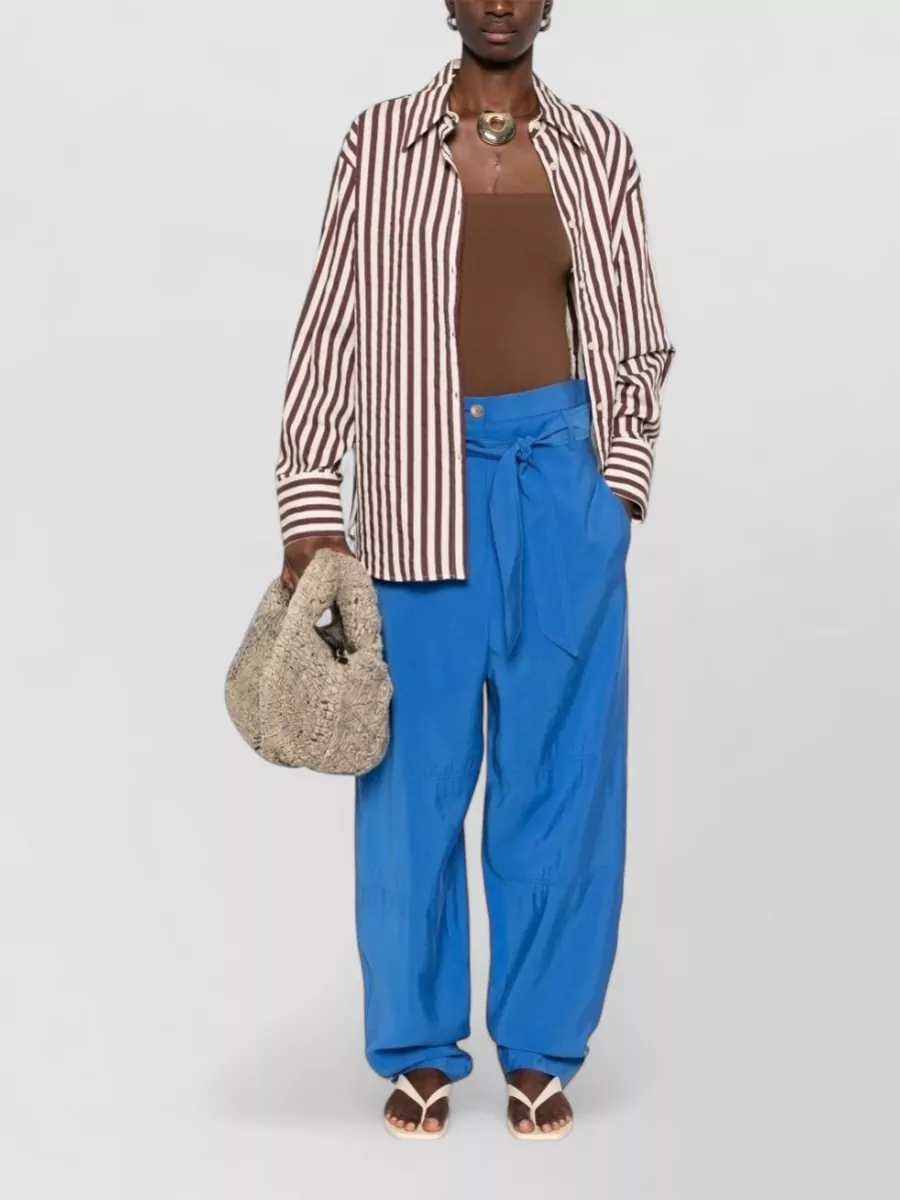 Alysi Belted Wide-Leg Trousers