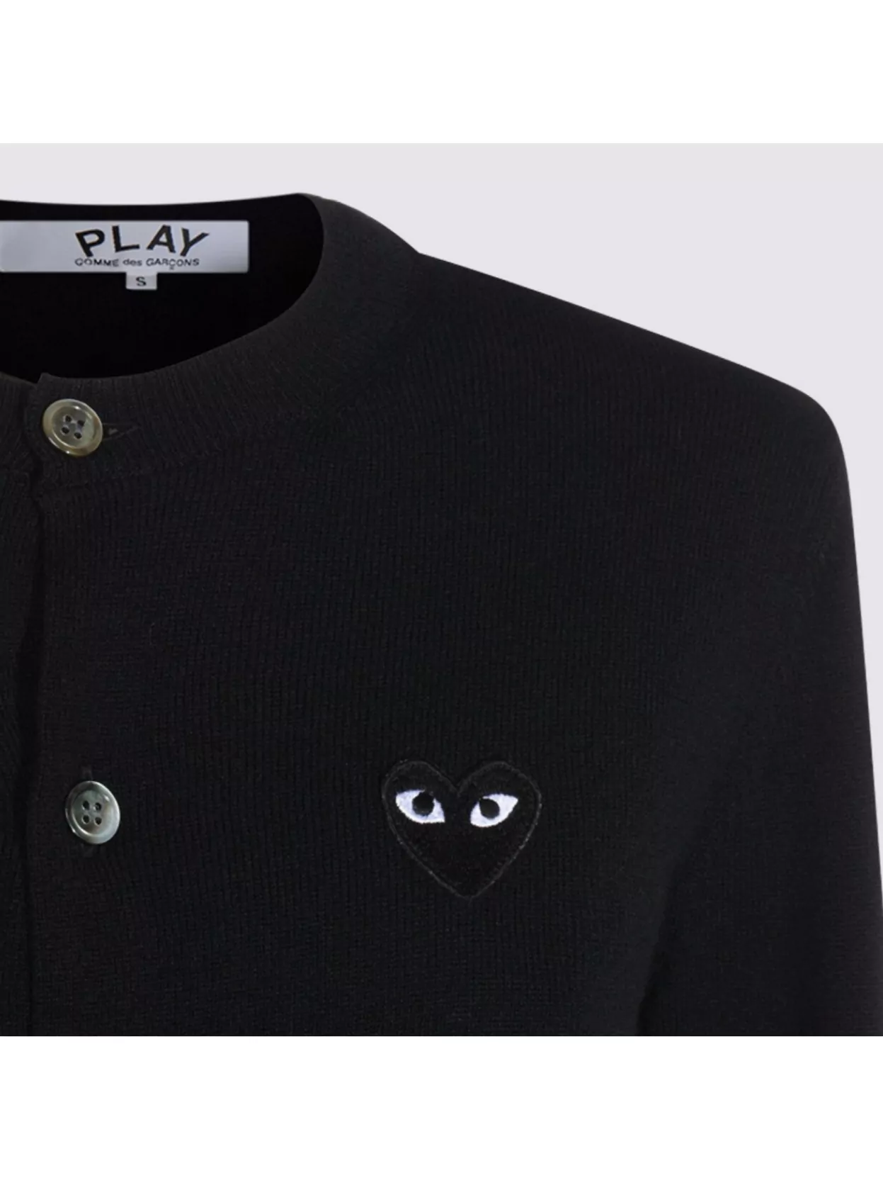 Comme Des Garçons Play Ribbed Cuff And Hem Crewneck Top