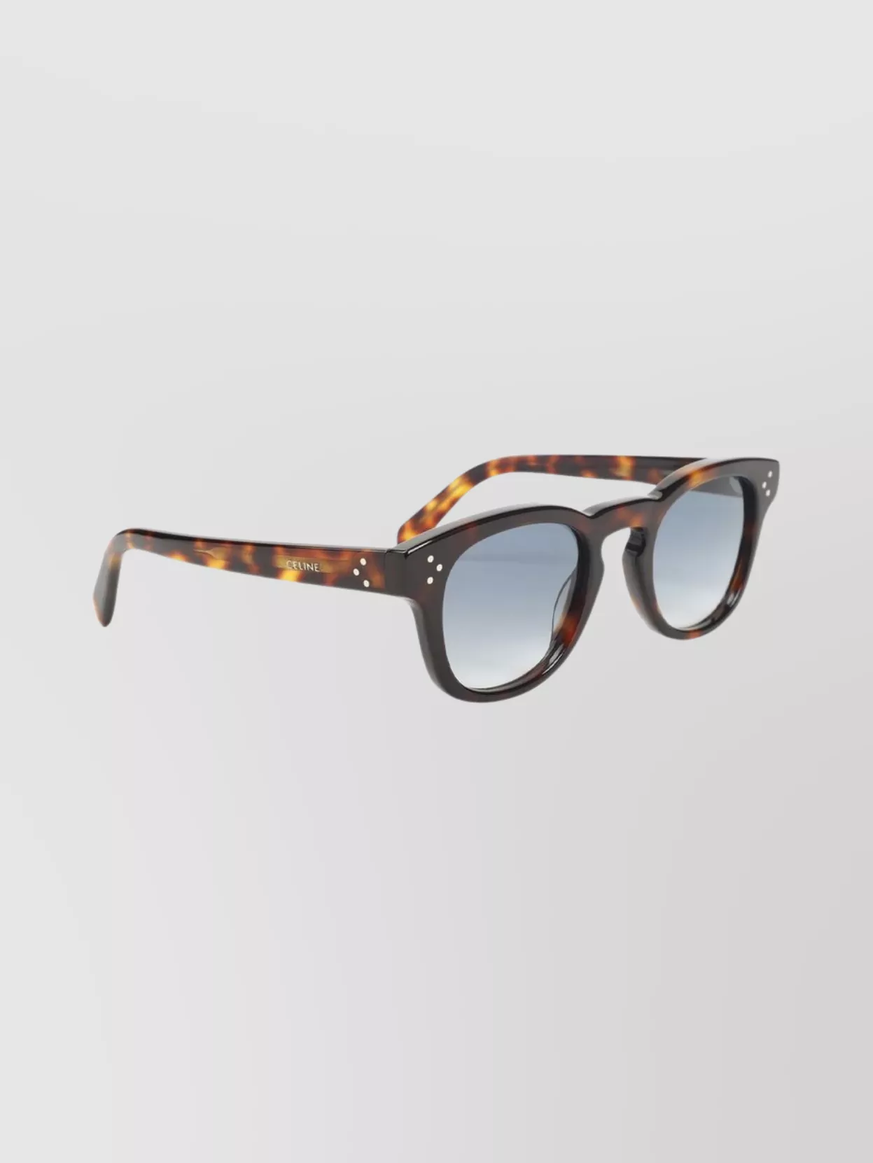 Celine Square Tortoiseshell Sunglasses Gradient Lenses