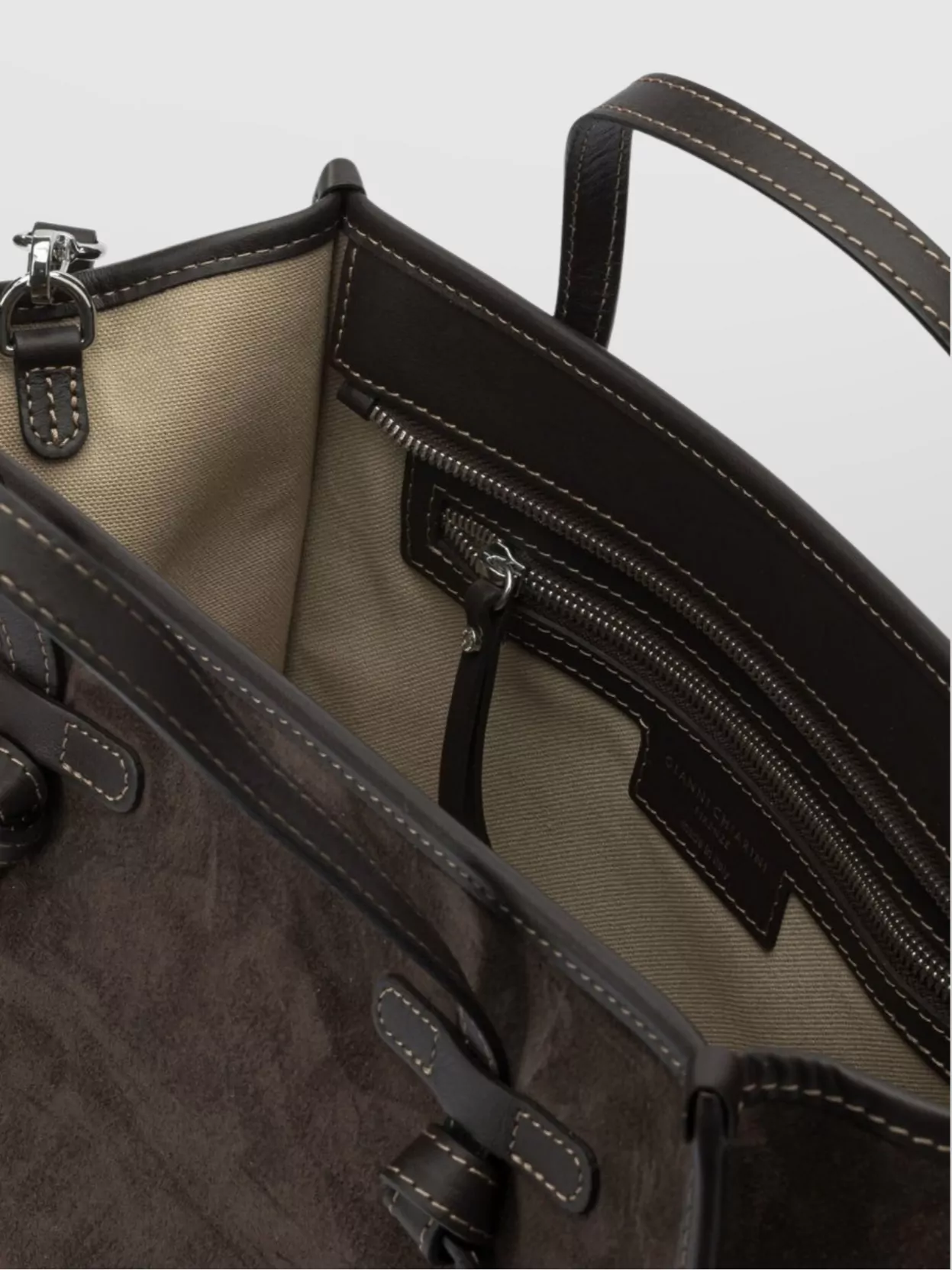 Gianni Chiarini Shoulder Bags With Suede Finish And Top Handles