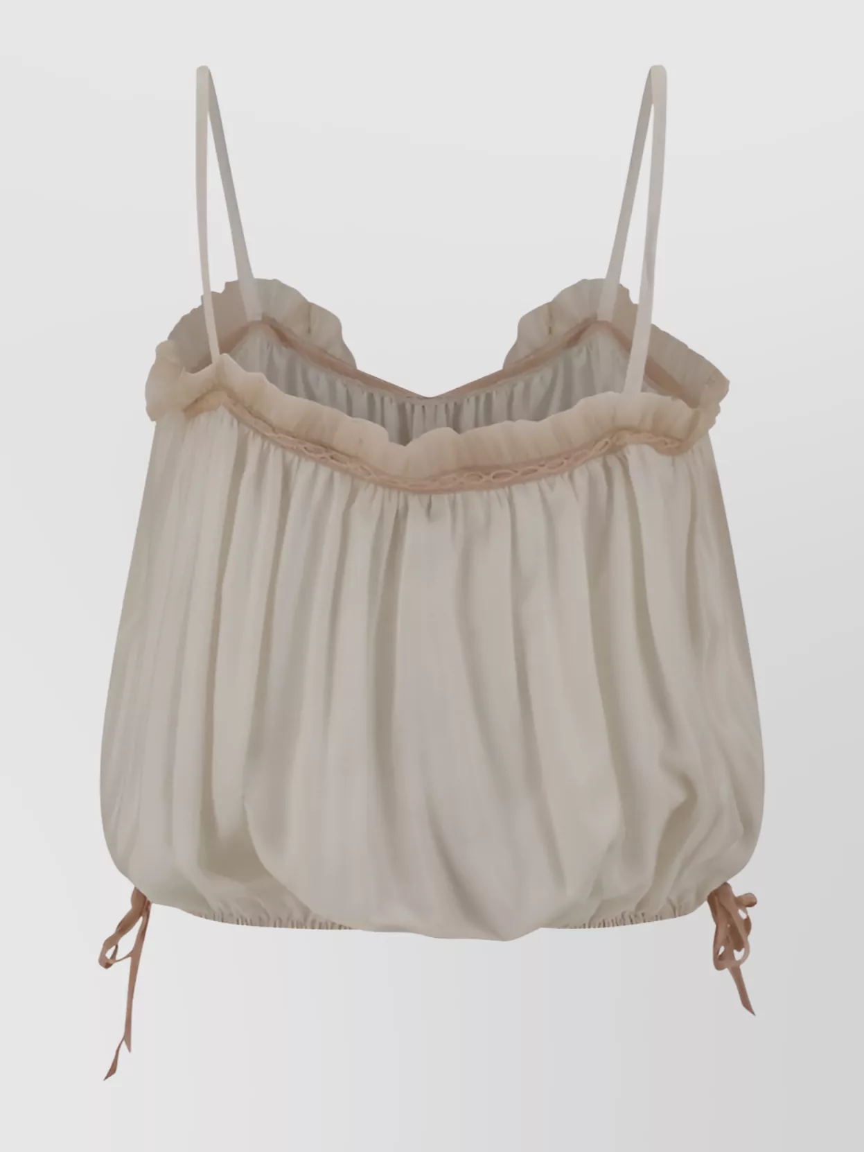 Chloé Silk Top Lace Ruffles