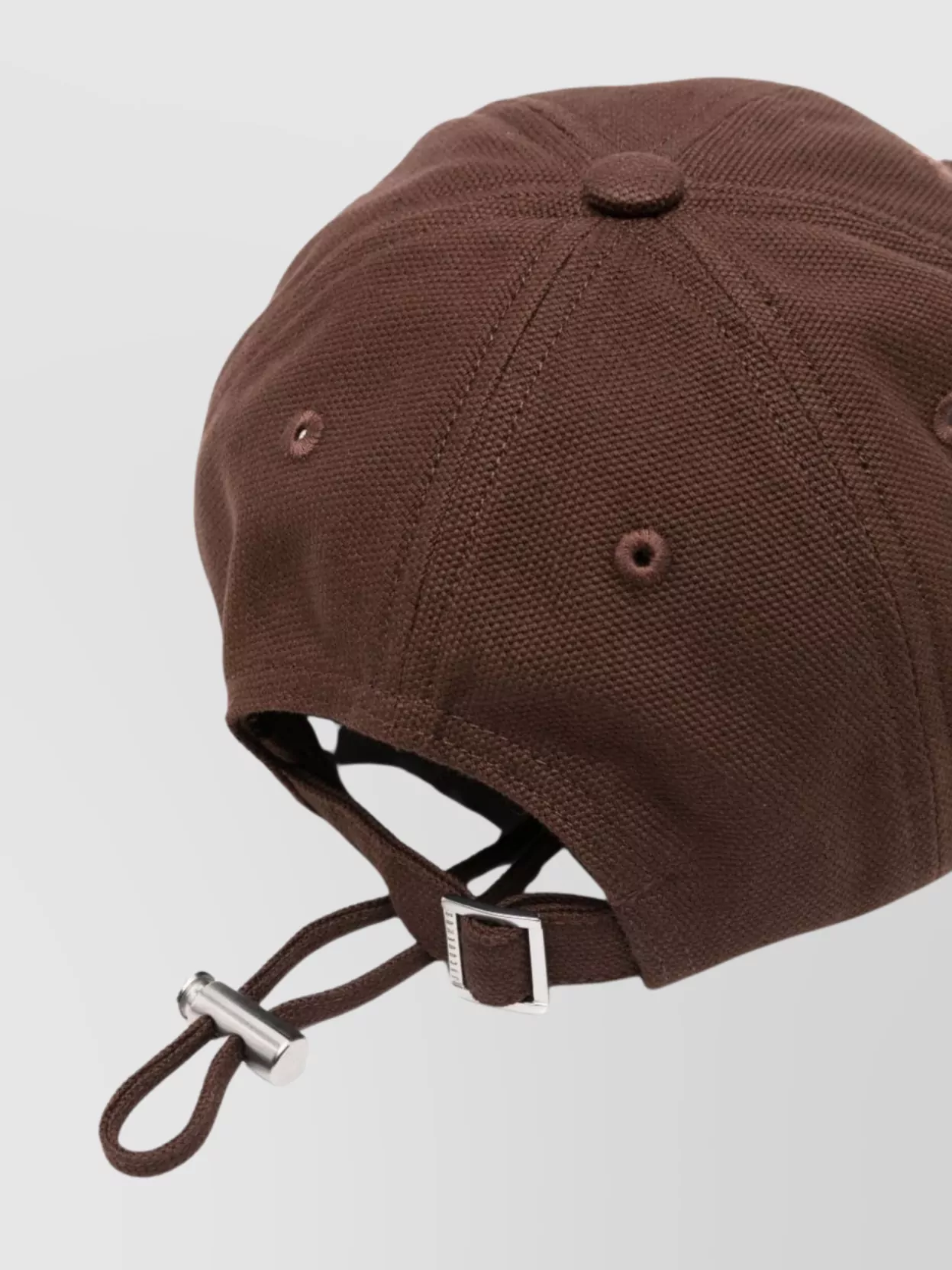 Jacquemus Adjustable Strap Cotton Cap Frayed Edge