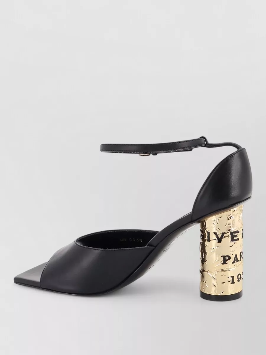 Givenchy Leather Tape Heel Mules