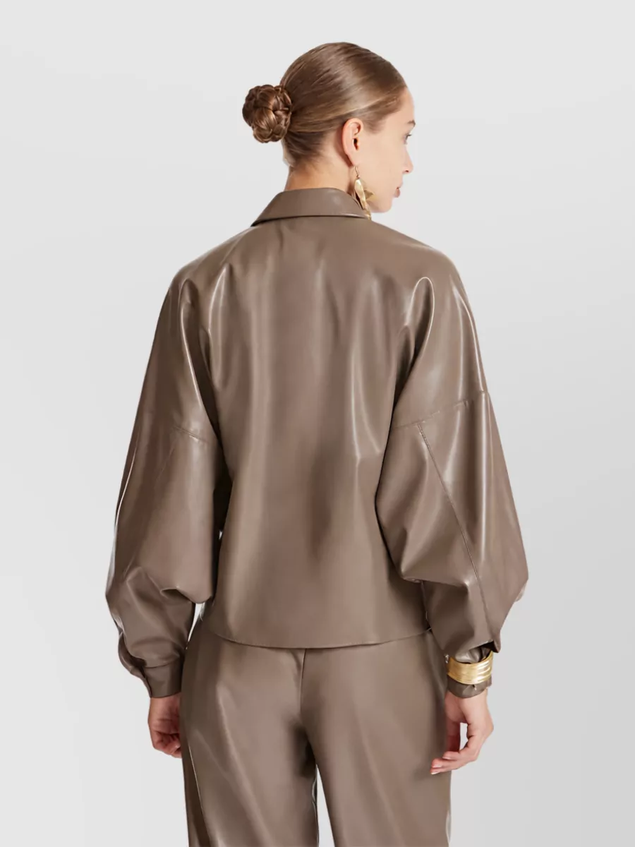 Simona Corsellini Leather Fitted Jacket