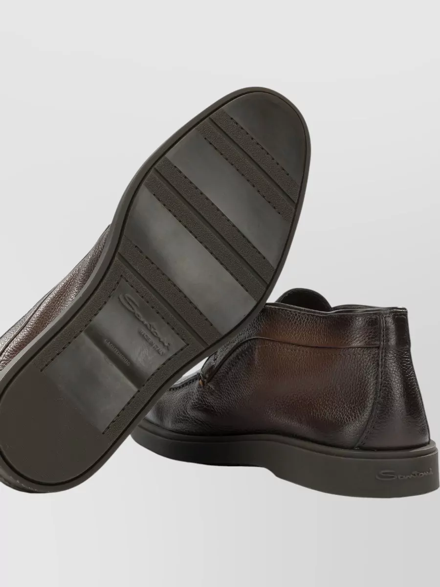 Santoni Leather Loafers