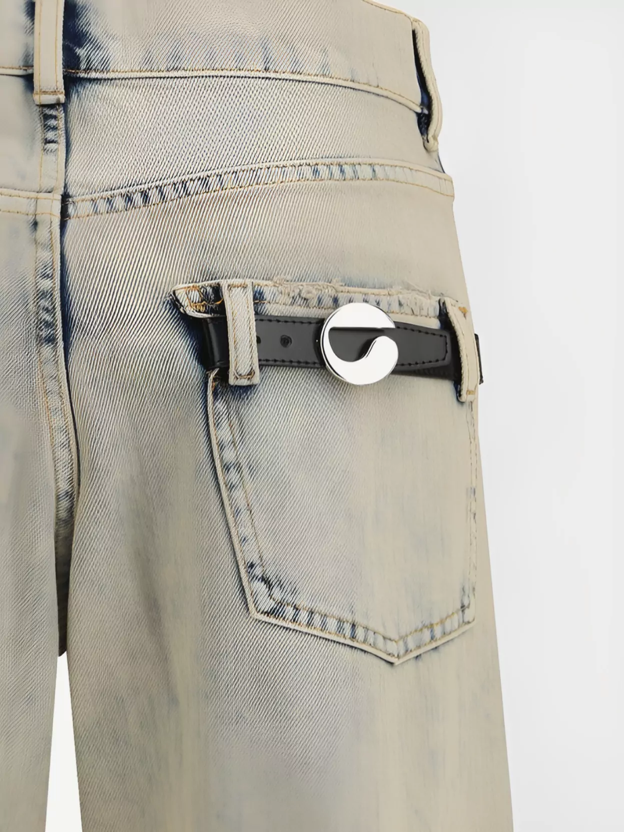 Coperni Boyfriend Jeans In Unique Greige Cotton Denim
