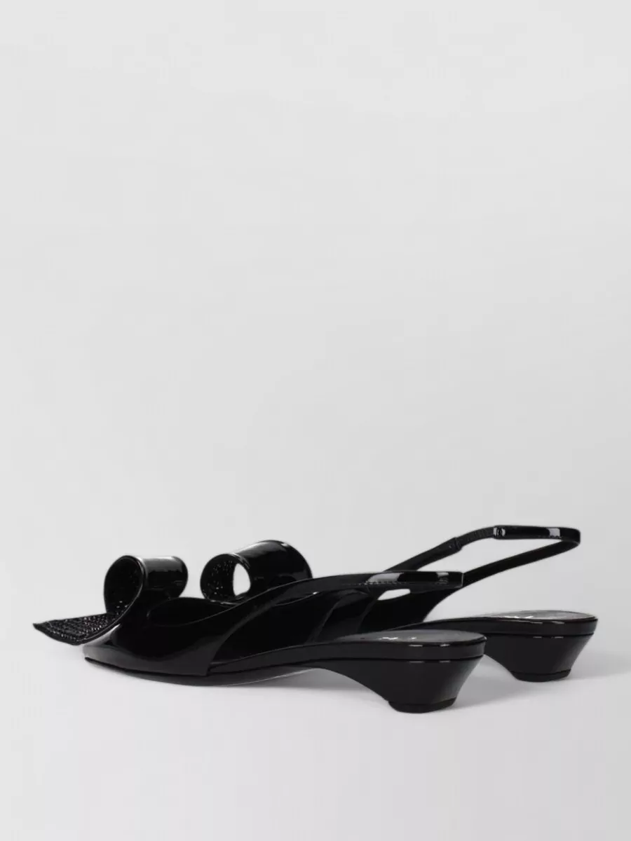 Prada Patent Leather Flat Sandals