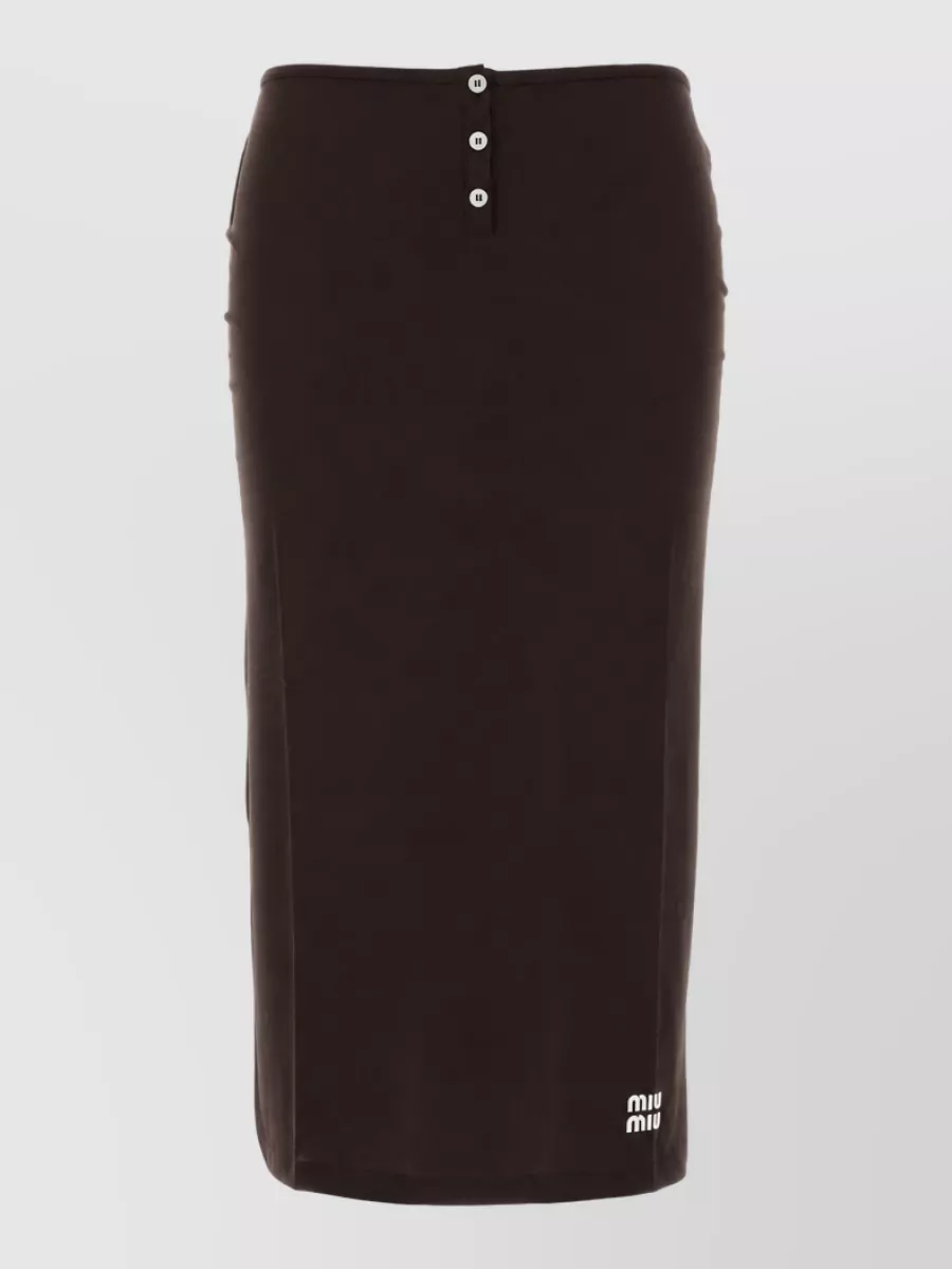 Miu Miu Jersey Pencil Skirt