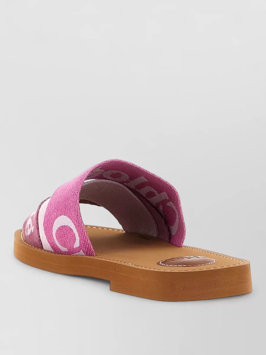 Chloé Linen Woody Sandals