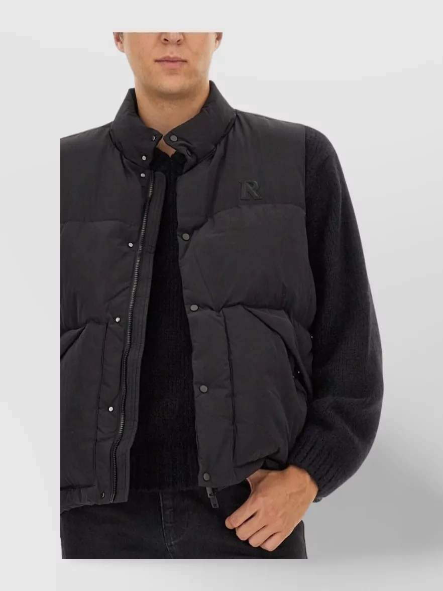 Represent Padded High Neck Vest With Side Pockets