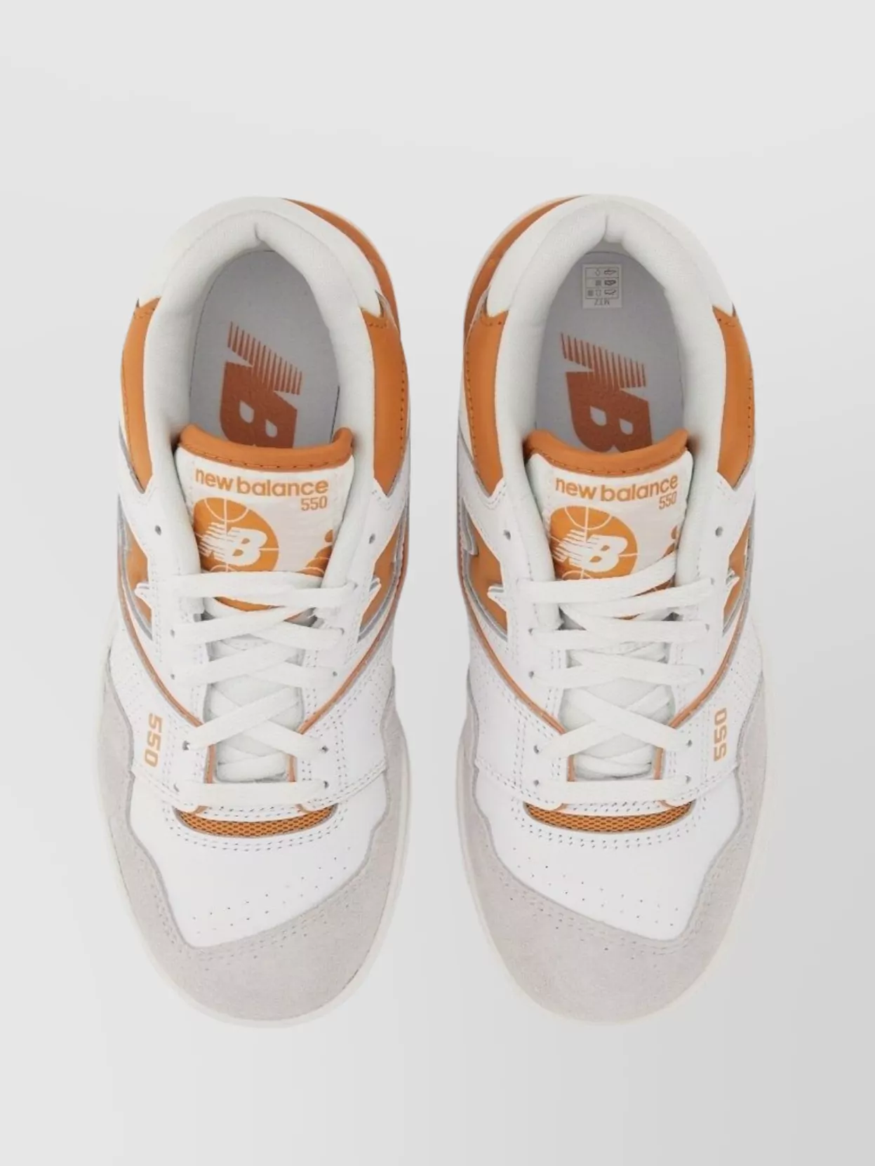 New Balance 550 Sneakers With Contrast Panels And Perforated Toe Box