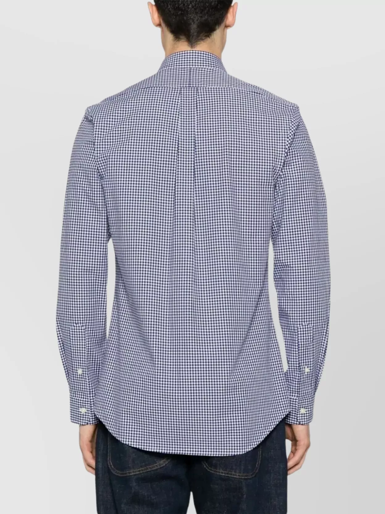 Polo Ralph Lauren Fitted Checkered Sport Shirt With Button-Down Collar