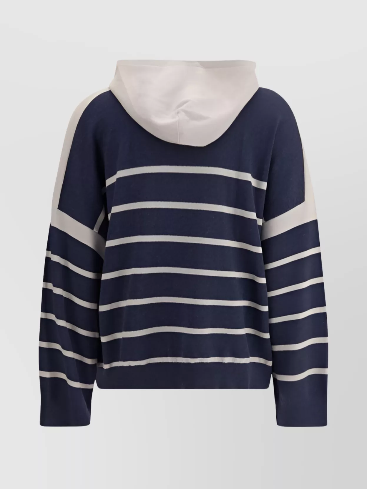 Brunello Cucinelli Striped Cashmere Hooded Sweater