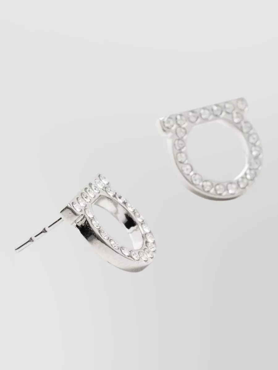 Ferragamo Crystal-Embellished Earrings