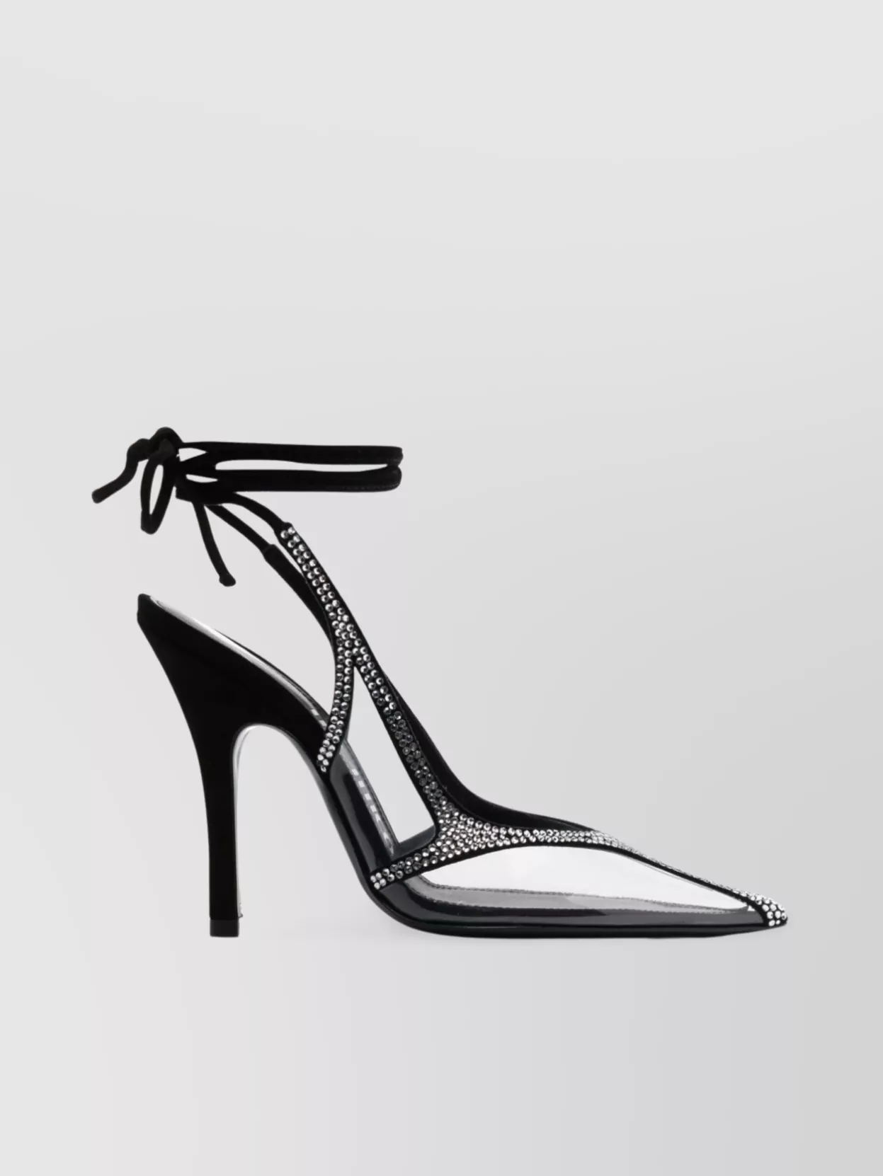 The Attico Venus Chrome Slingback Pumps