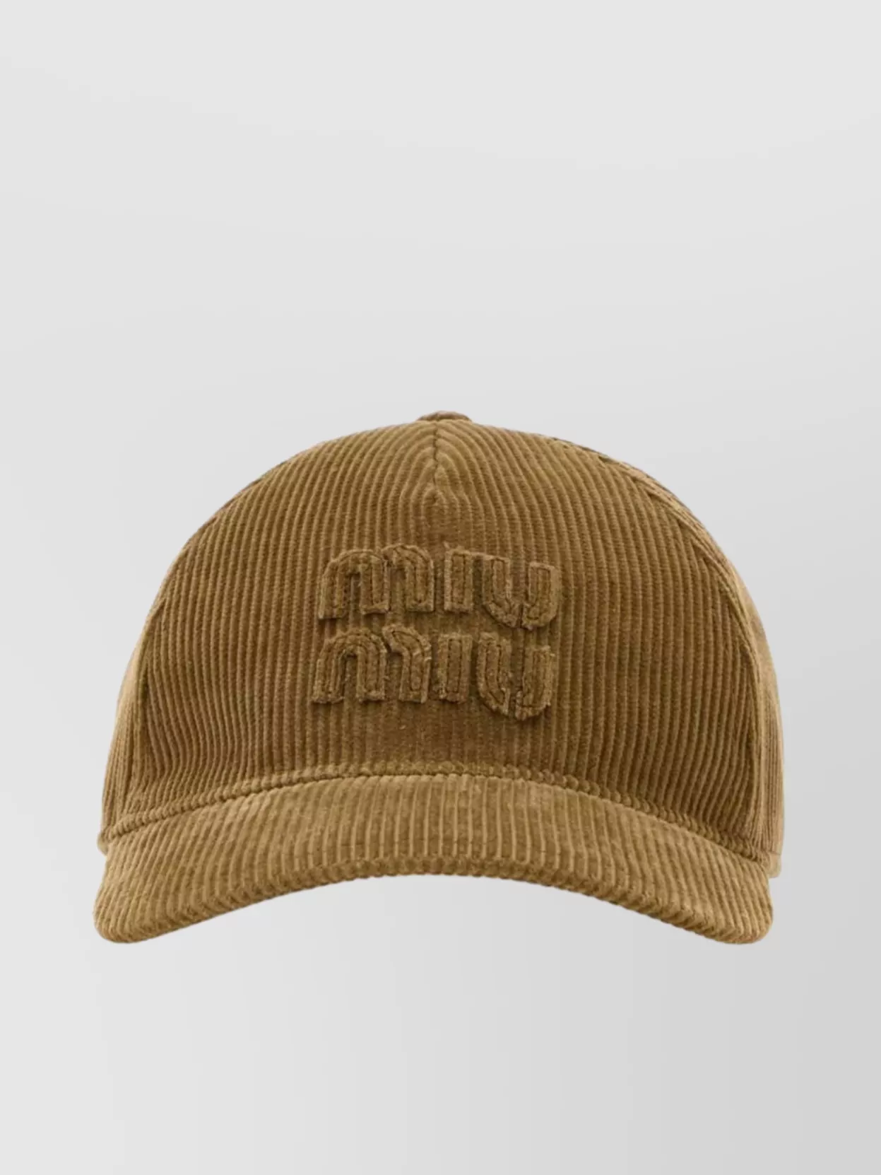 Miu Miu Corduroy Curved Brim Baseball Cap