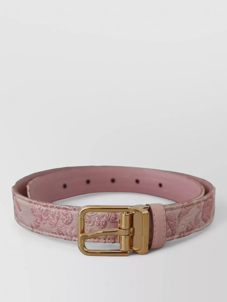 Dolce&Gabbana embroidered leather belt