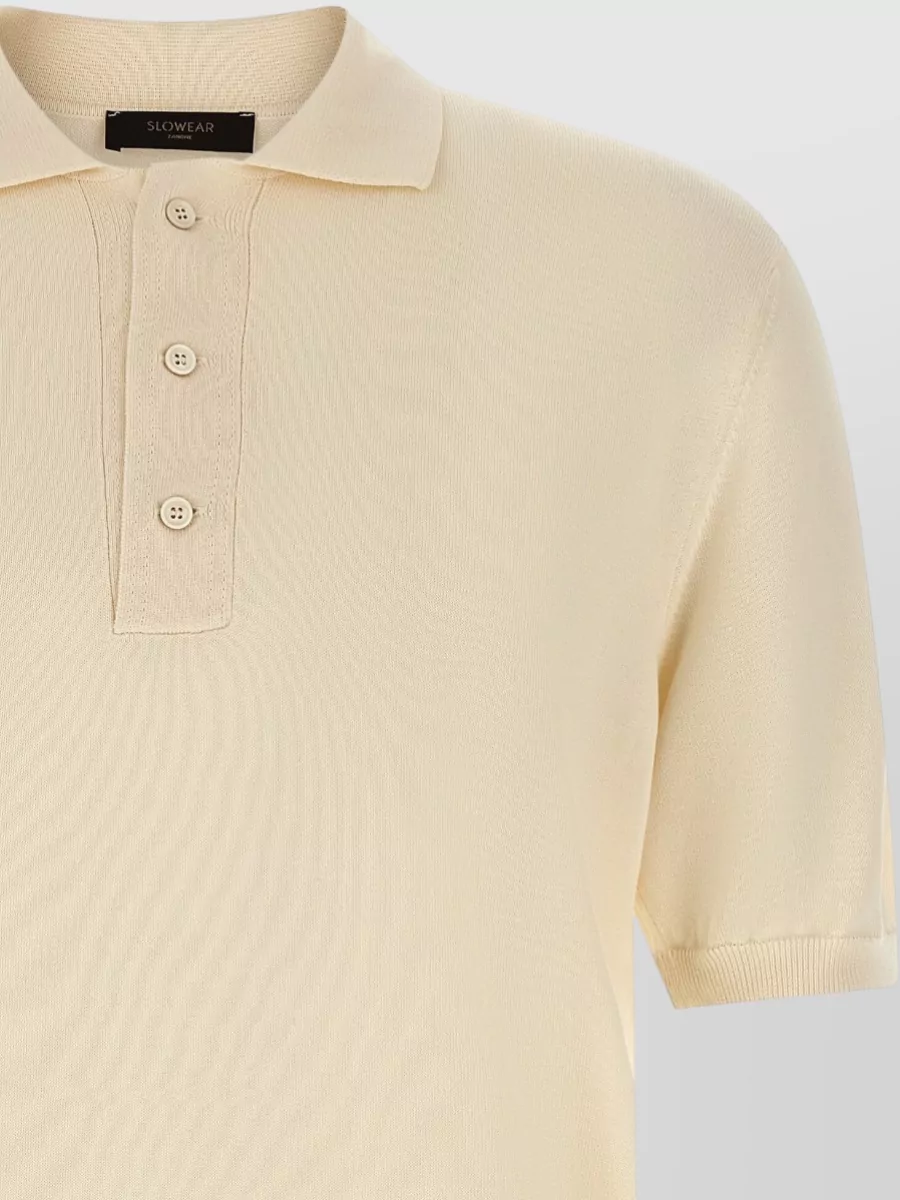Zanone Cotton Knit Polo Shirt