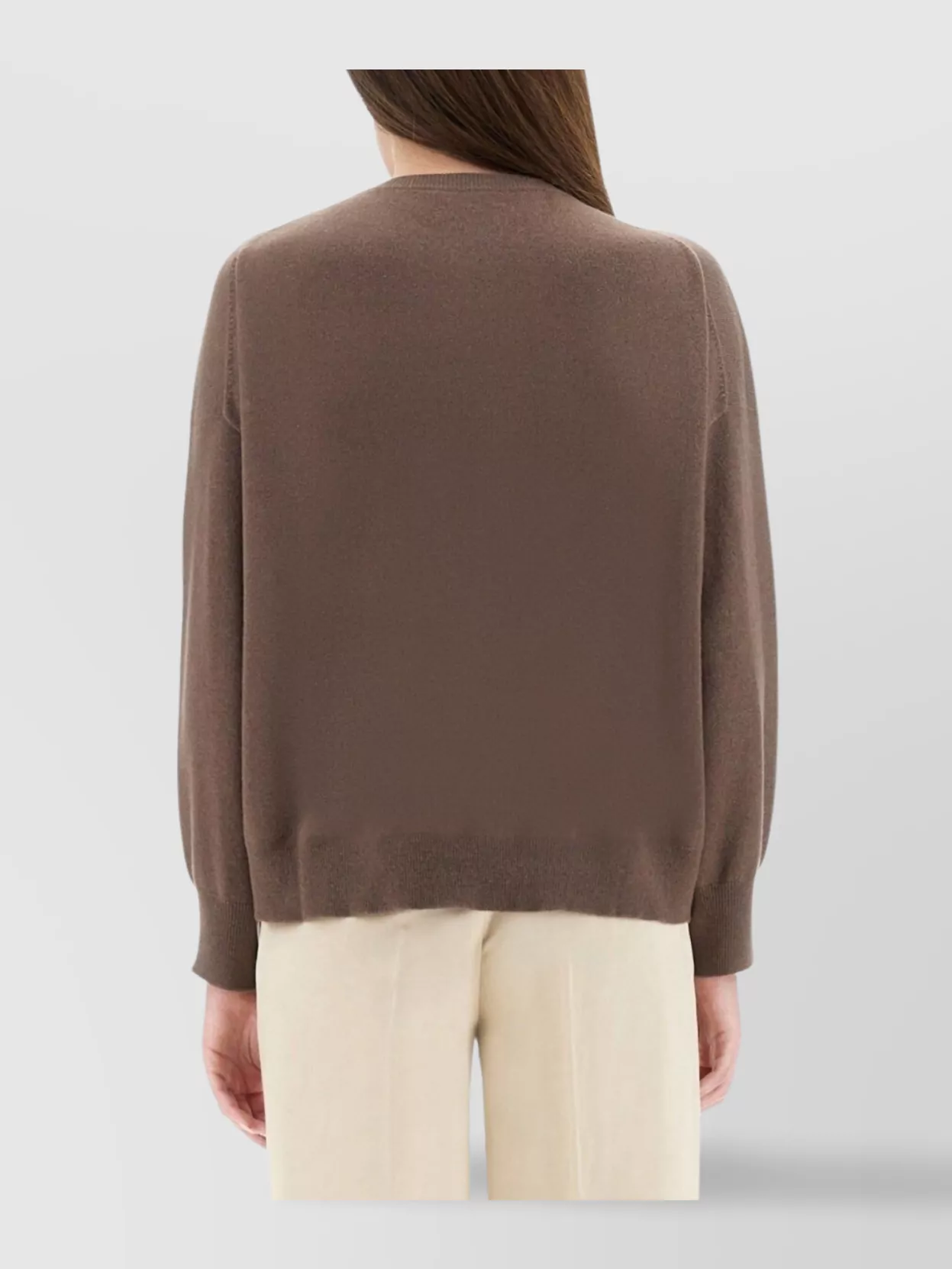 Brunello Cucinelli Cashmere Long Sleeve Sweater Pocket Detail