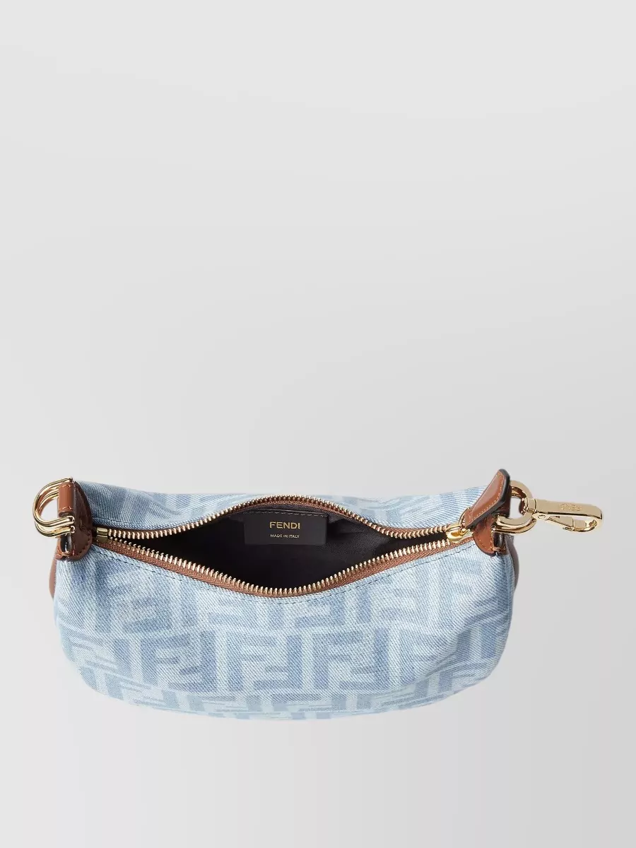 Fendi Fendigraphy Mini Denim Shoulder Bag