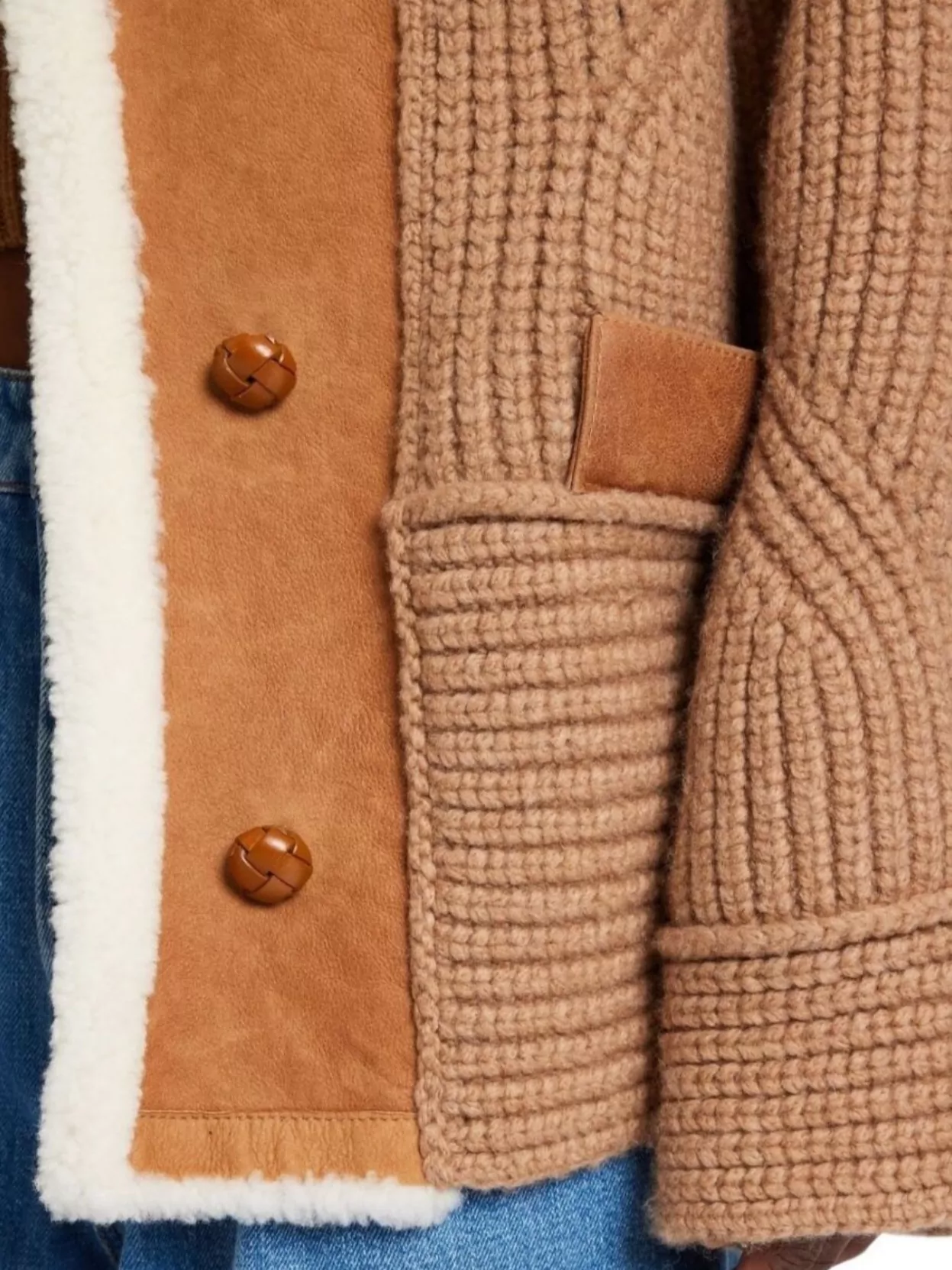 Ermanno Scervino Stylish Coat With Contrast Panels And Pockets