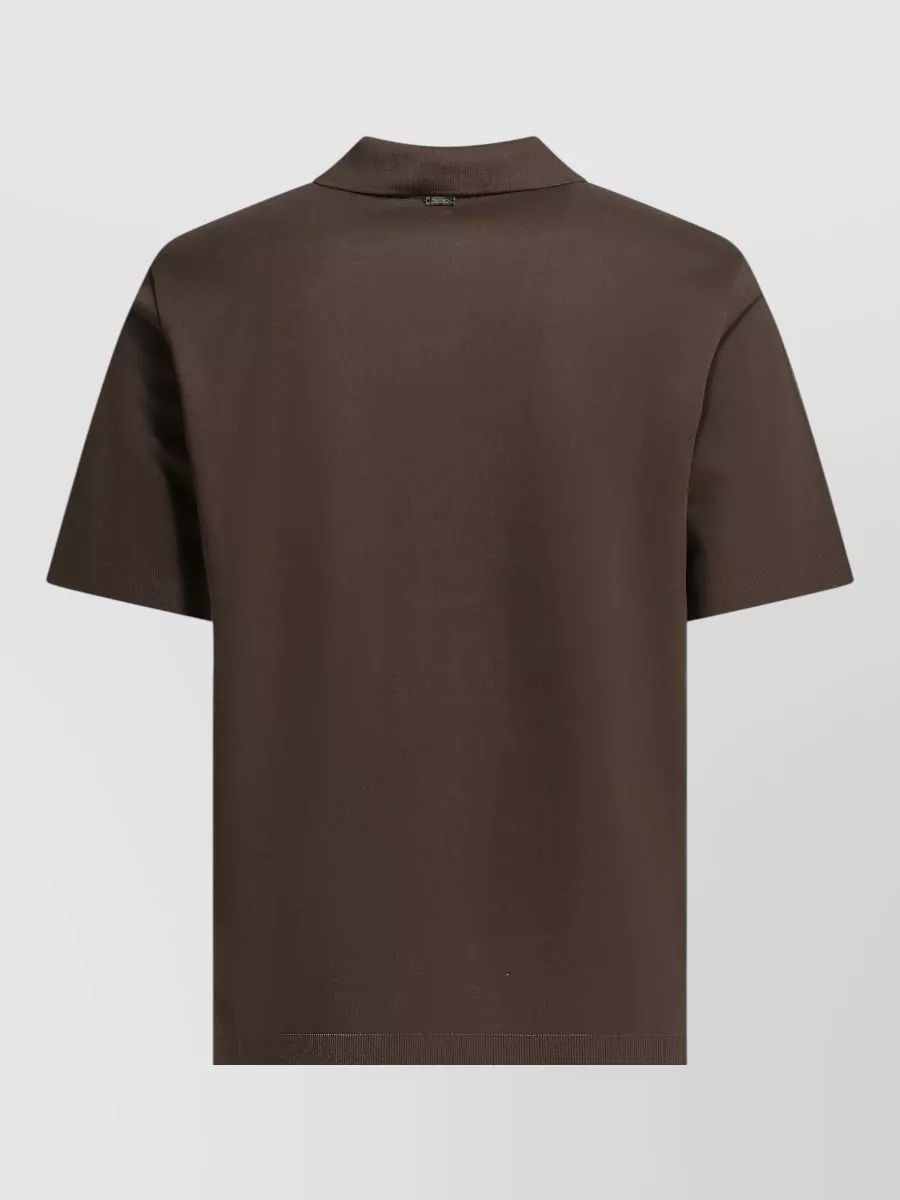 Herno Cotton Short-Sleeve Polo Shirt