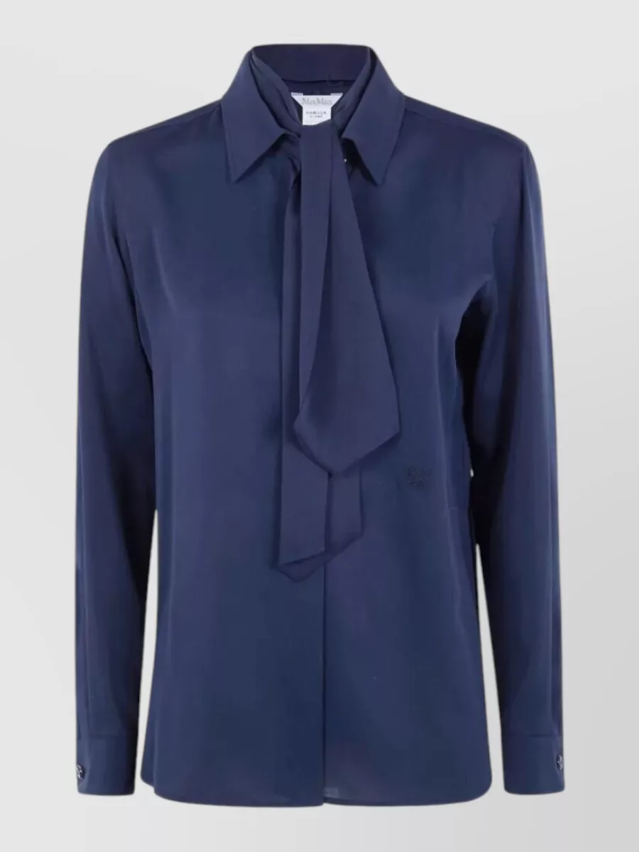 Max Mara silk scarf shirt