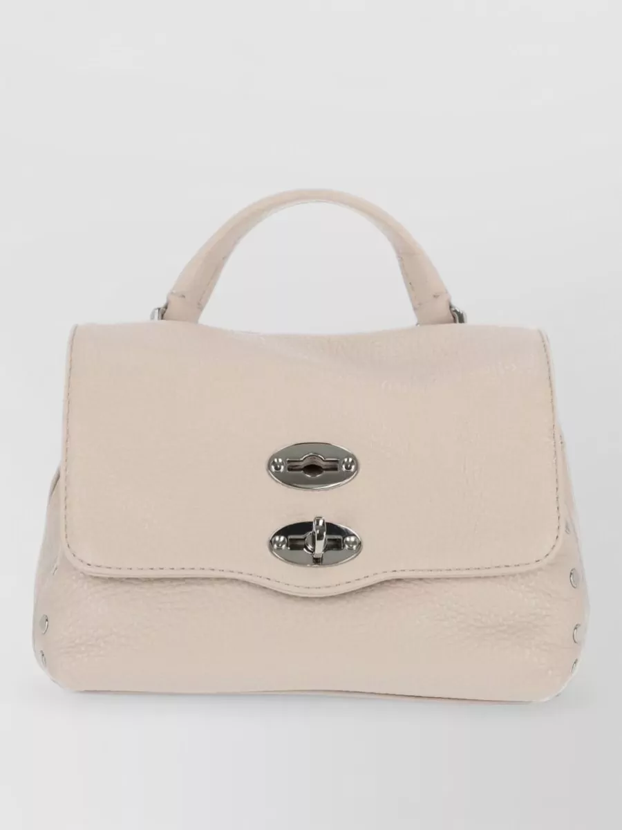 Zanellato hammered leather mini crossbody bag
