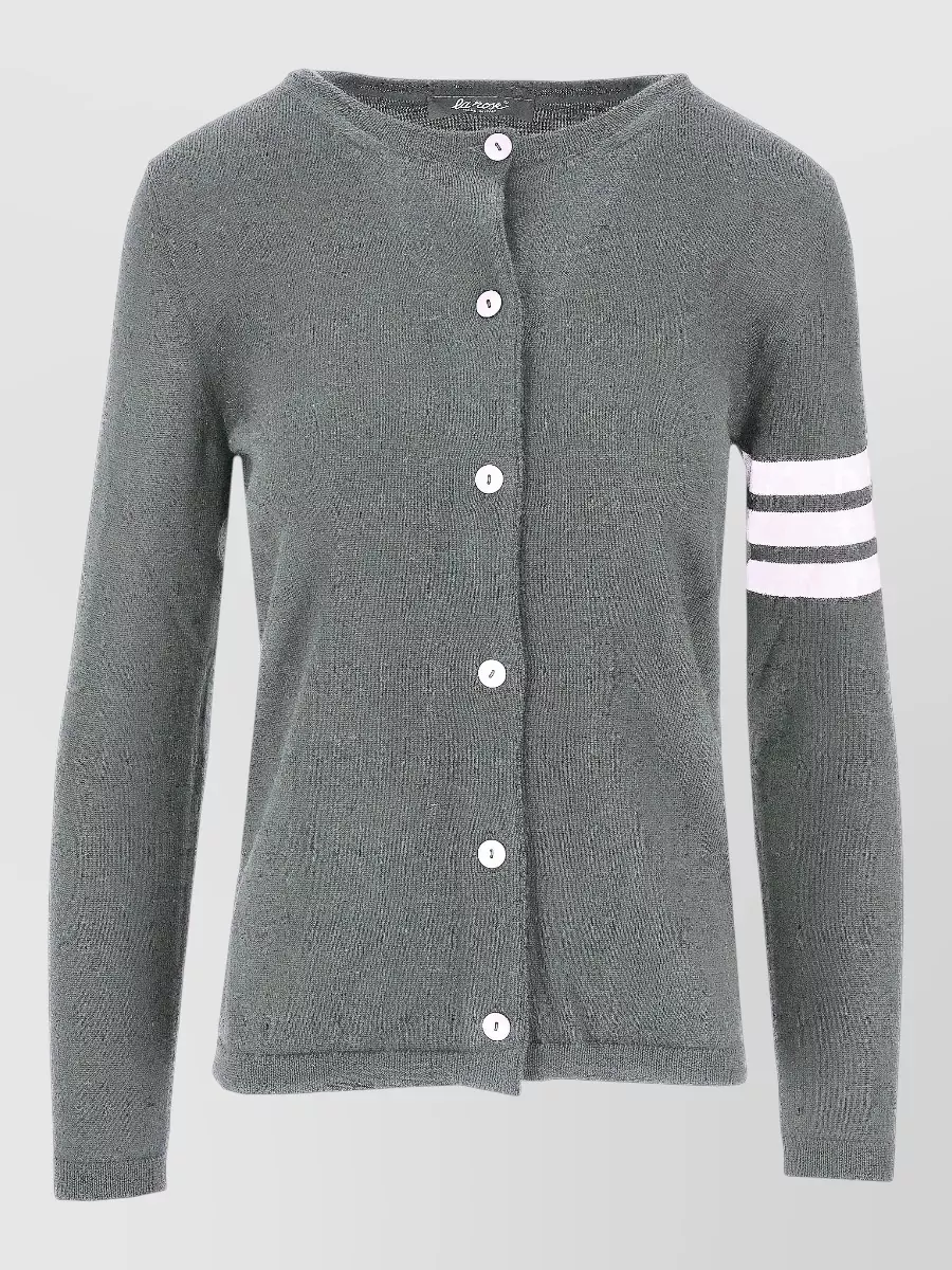 La Rose striped cardigan
