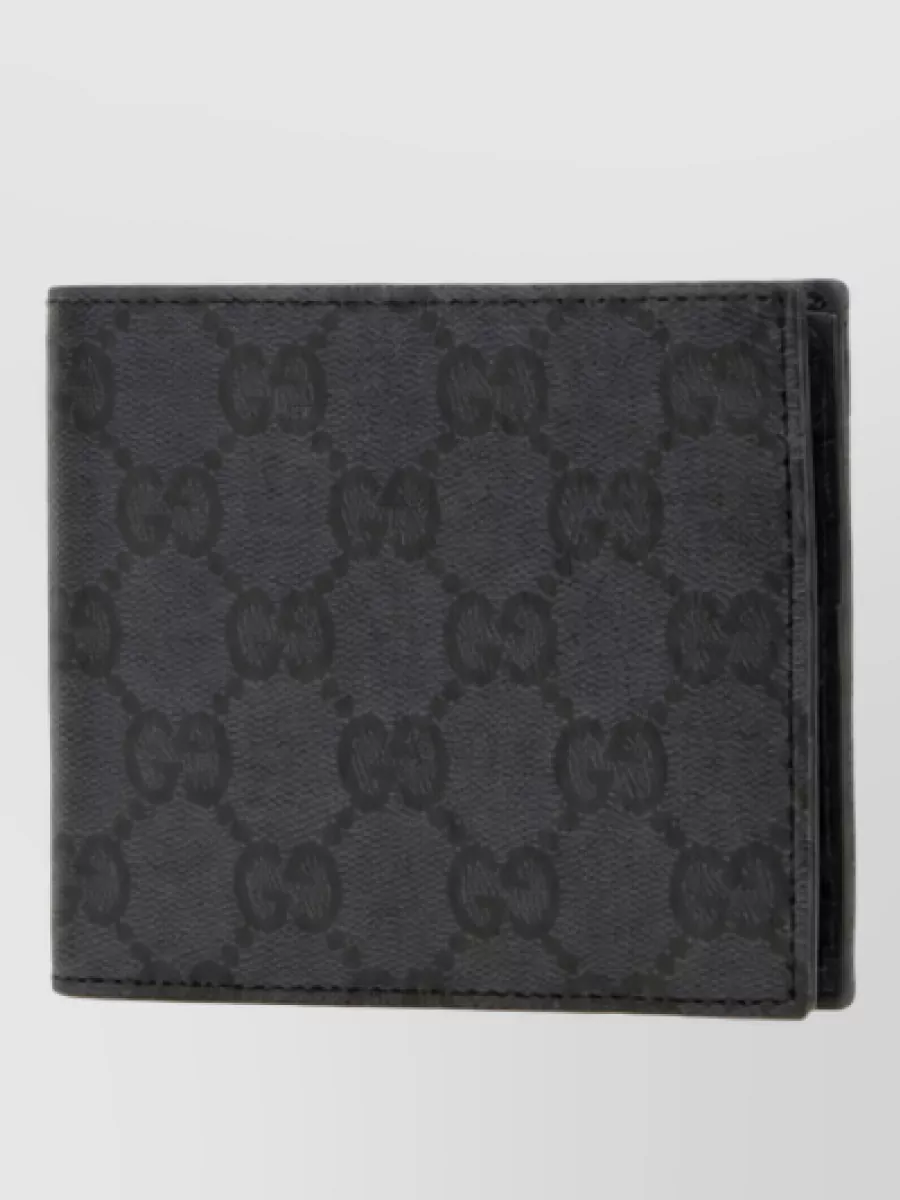Gucci coated fabric bi-fold wallet