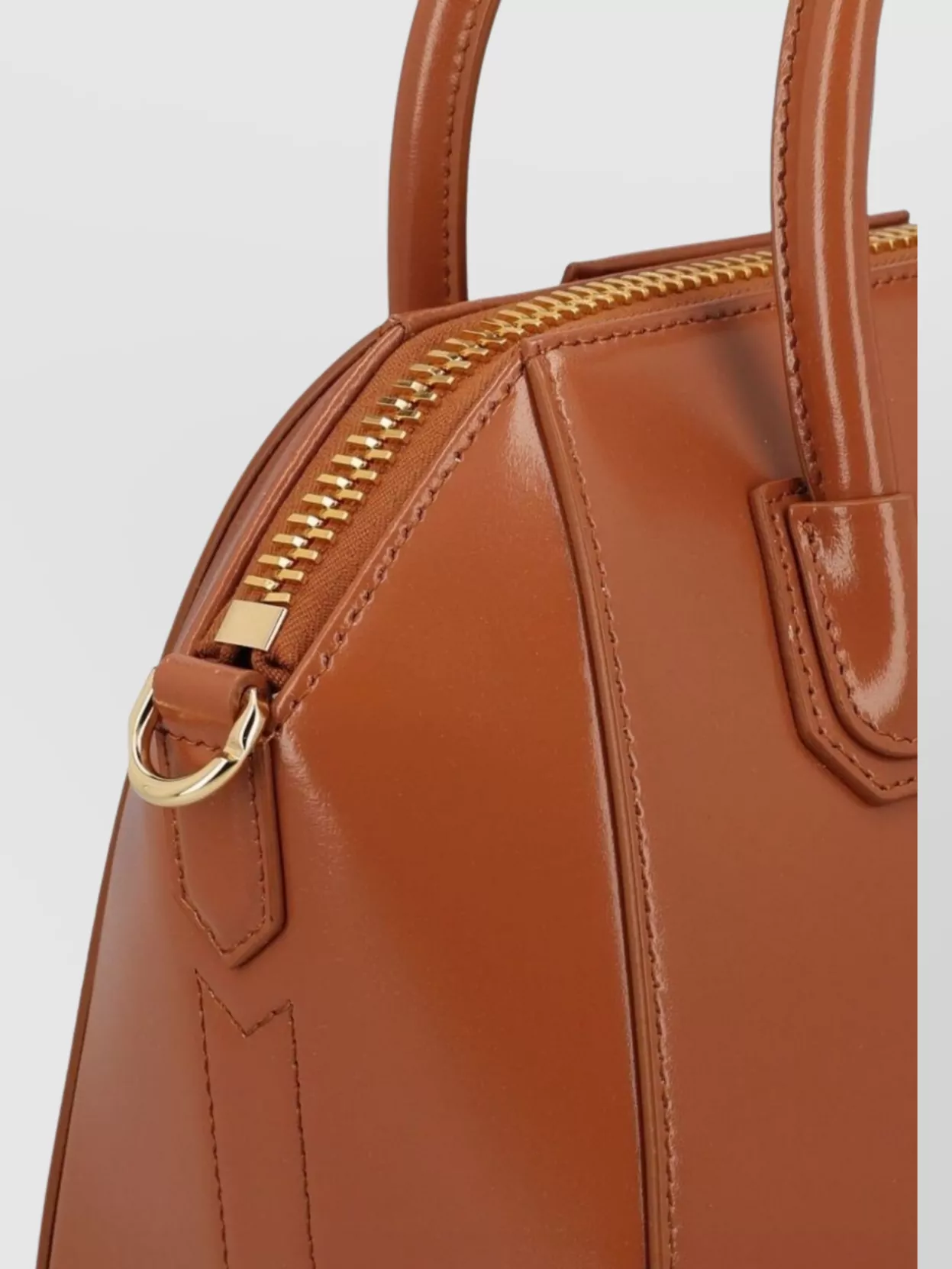 Givenchy Caramel Leather Antigona Top Handle Bag