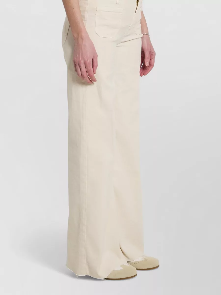 Mother Denim Mid-Rise Wide-Leg Jeans