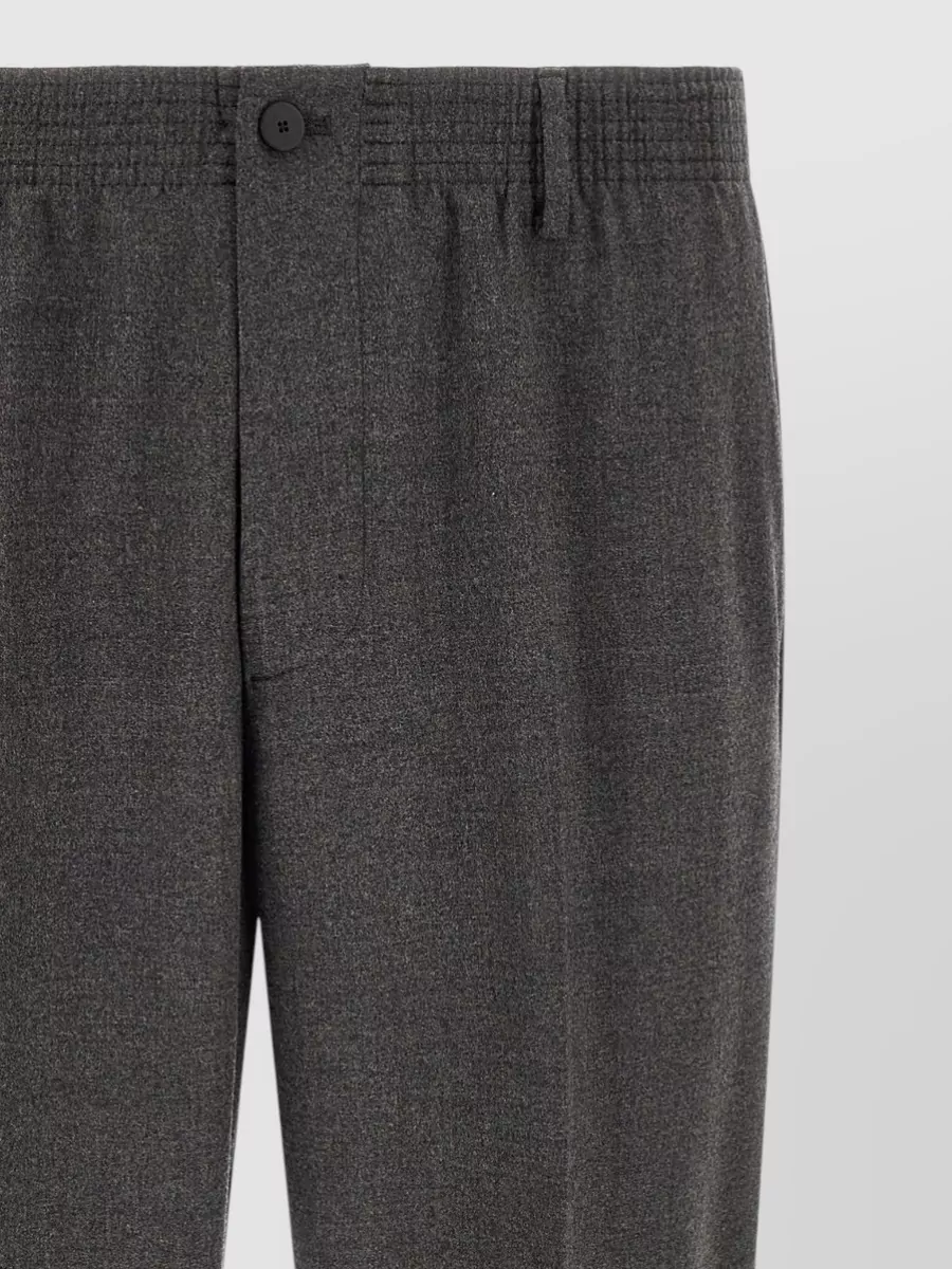 Cellar Door Virgin Wool Tapered Tailored Trousers