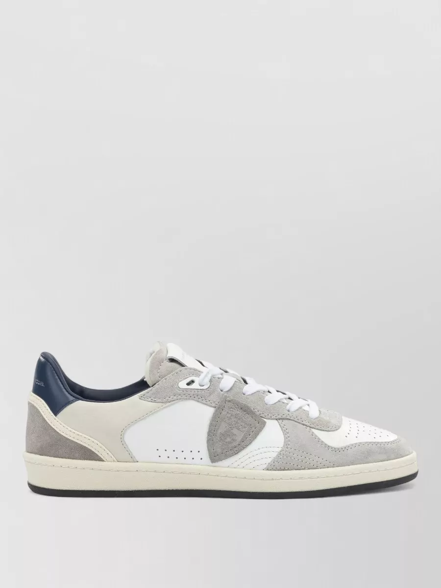 Philippe Model Sneakers Slip On Suede Panels Rubber Sole