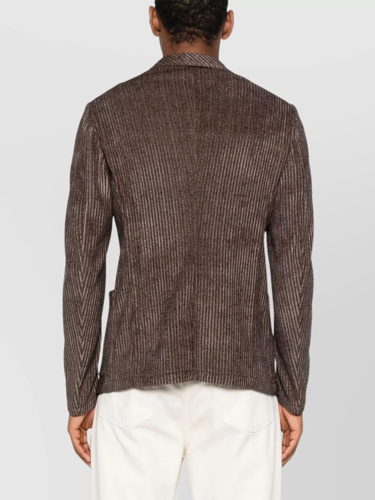 Emporio Armani Single-Breasted Blazer Jacket Textured Finish