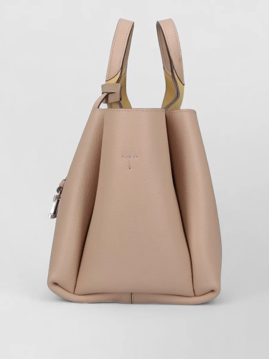 Tod's Tote Bag Hand Design Detachable Strap Handles