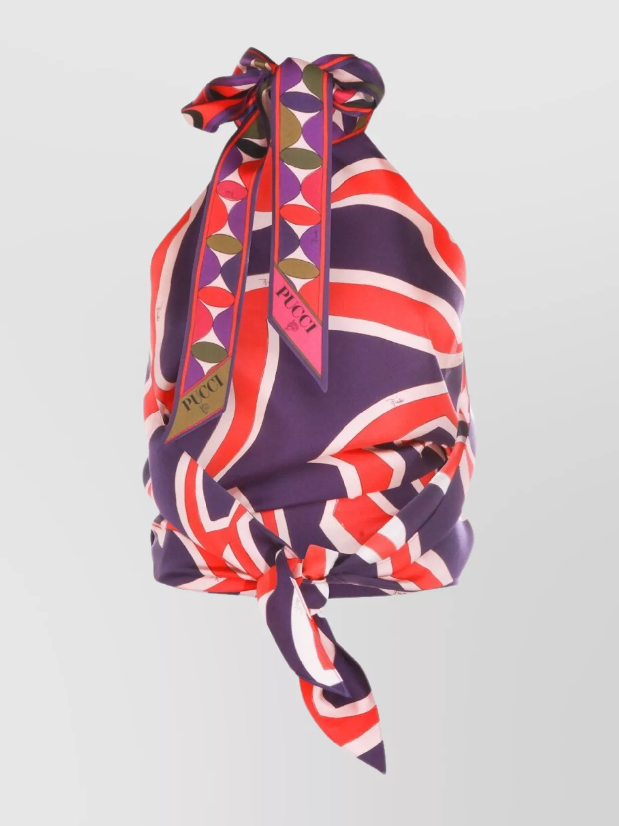 Pucci Halterneck Backless Top Tie Detail