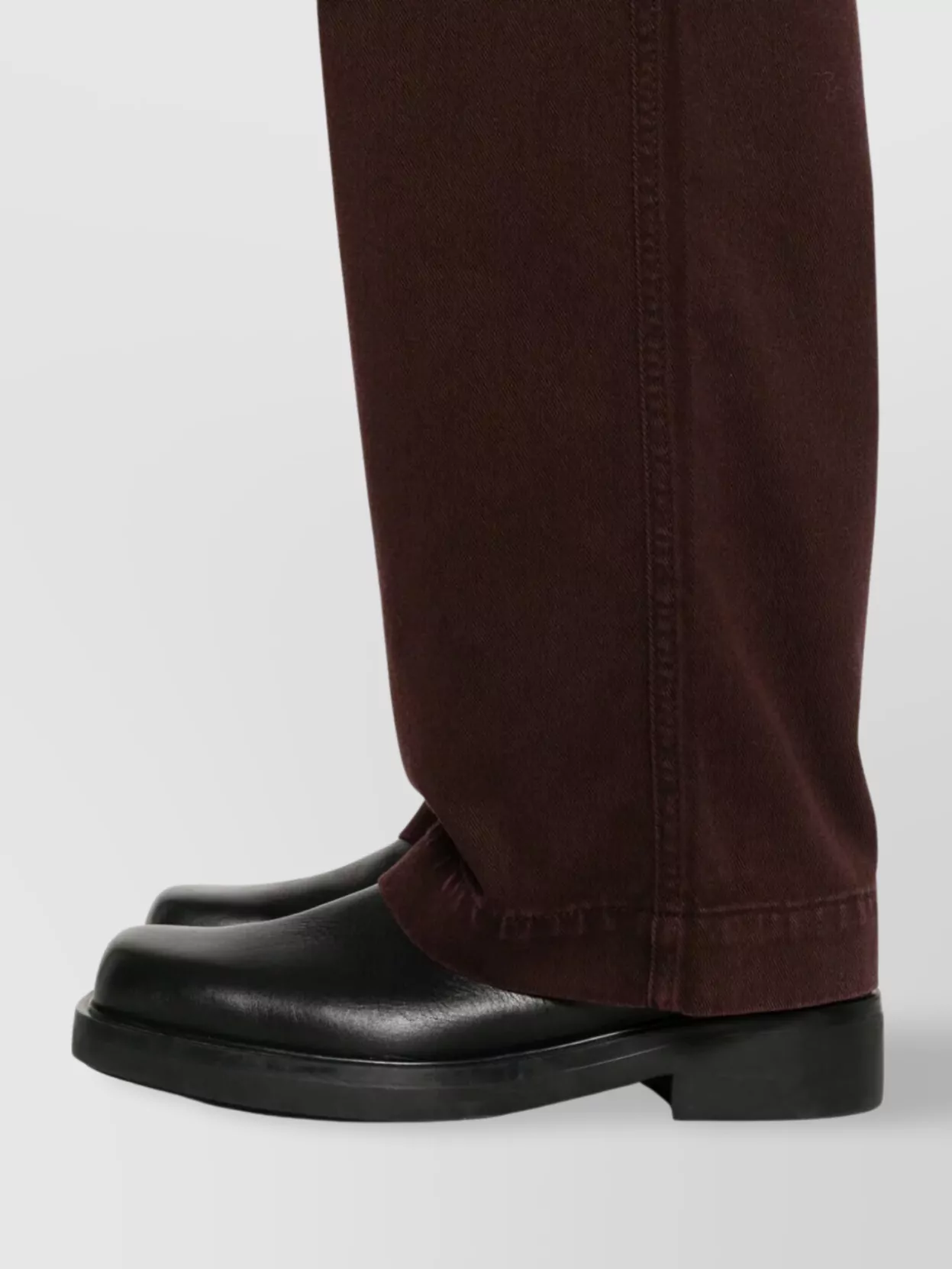 Emporio Armani Wide Leg Trousers With Side And Back Pockets