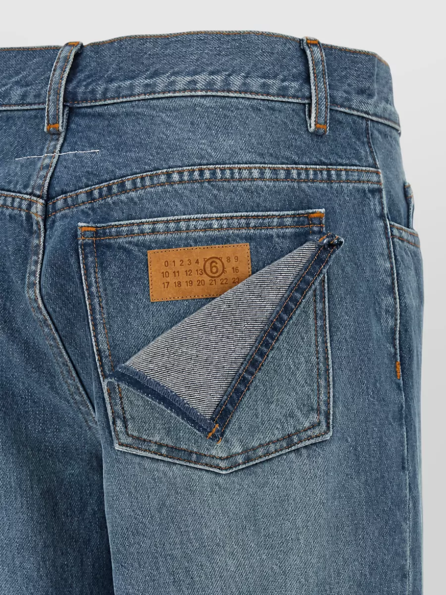 Mm6 Maison Margiela Denim Straight-Leg Jeans