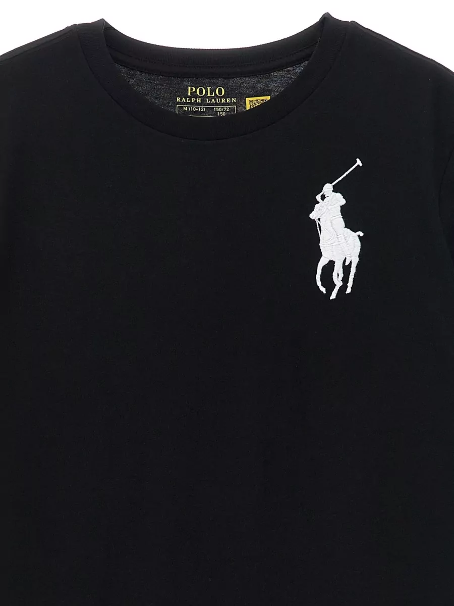 Polo Ralph Lauren Ribbed Crewneck Embroidered T-Shirt