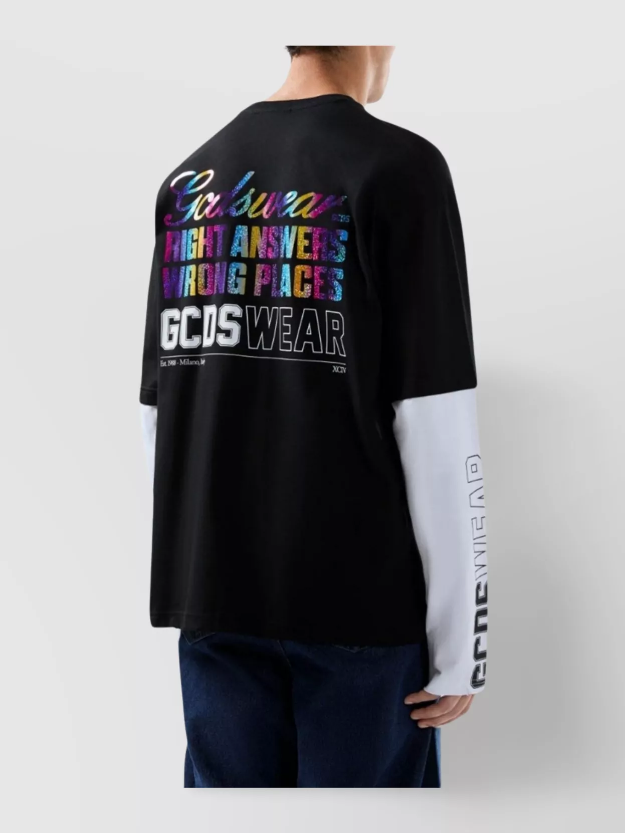 Gcds Printed Long Sleeve T-Shirt With Graphic Design