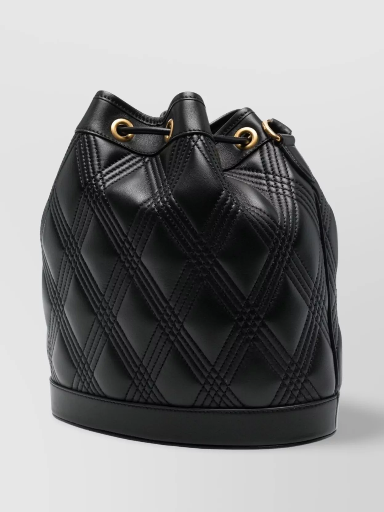 Valentino Quilted Leather Bucket Bag With Adjustable Strap